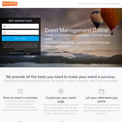 Eventbrite - Event Management Online