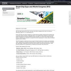 Agenda: Smart City Expo and World Congress 2012