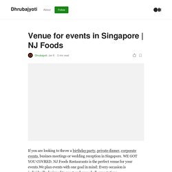 Venue for events in Singapore