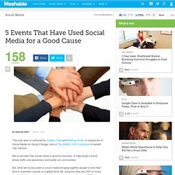 5 Events That Have Used Social Media for a Good Cause