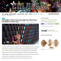 Everbright: A Giant Interactive Light Toy That’s Like a Lite-Brite for Grown-Ups