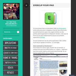 Everclip pour iPad
