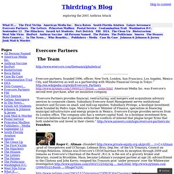 Evercore Partners « Thirdring's Blog