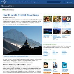 Comment faire de la randonnée à Everest Base Camp - Voyage d'aventure