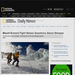 Mount Everest Fight Raises Questions About Sherpas