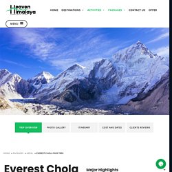 Everest Chola Pass Trek - Trekking in Everest Region - Heaven Himalaya