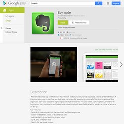 Evernote - Aplicaciones en Android Market