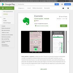 Evernote – Applications sur Google Play