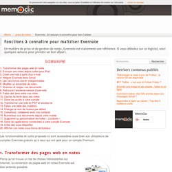 Evernote : 10 astuces à connaître pour bien l'utiliser