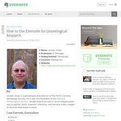 How to Use Evernote for Genealogical Research