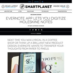 Evernote app lets you digitize Moleskine notes