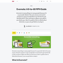 Evernote: A 0-to-60 MPH Guide