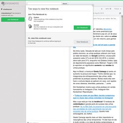 Evernote shared notebook: atualizaçoes