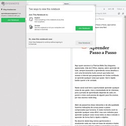 Evernote shared notebook: Blog Atualizacoes