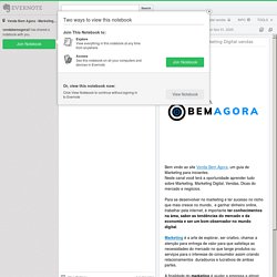 Evernote shared notebook: Venda Bem Agora - Marketing Digital vendas