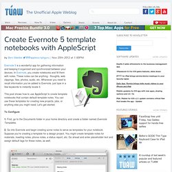 Create Evernote 5 template notebooks with AppleScript