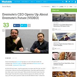 Evernote’s CEO Opens Up About Evernote’s Future