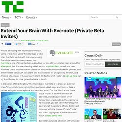 Extend Your Brain With Evernote (Private Beta Invites)
