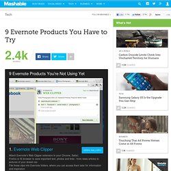 9 Evernote Products You Have to Try