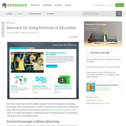 For Schools Site: Resource for Using Evernote in Education