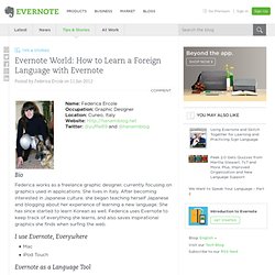World: How to Learn a Foreign Language with Evernote