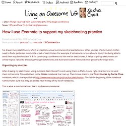 How I use Evernote to support my sketchnoting practice