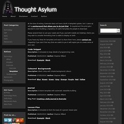 Evernote Templates - Thought Asylum