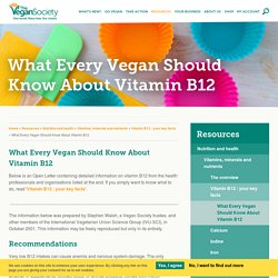What Every Vegan Should Know About Vitamin B12