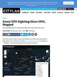 Every UFO Sighting Since 1933, Mapped