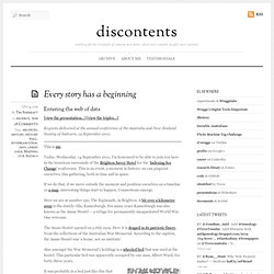 discontents - Every story has a beginning