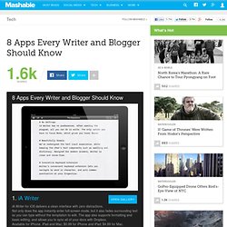 8 Apps Every Writer and Blogger Should Know
