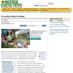 Everyday Solar Cooking - Renewable Energy