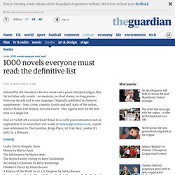 1000 novels everyone must read: the definitive list