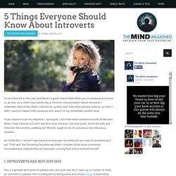 5 Things Everyone Should Know About Introverts