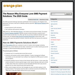 The Reason Why Everyone Love SMS Payment Solutions: The 2020 Guide – orange-plan