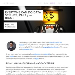 Everyone can do Data Science, Part 3 — BigML