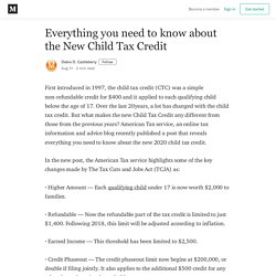 Everything you need to know about the New Child Tax Credit
