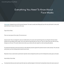 Everything About FaceMask