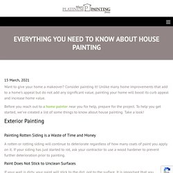 Everything You Need To Know About House Painting