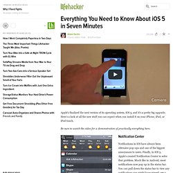 Everything You Need to Know About iOS 5 in Seven Minutes