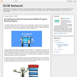 DCM Network: Everything You Need To Know About Affiliate Program Business Basics