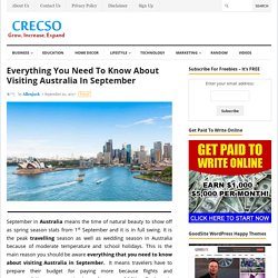 Everything You Need To Know About Visiting Australia In September