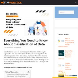 Everything You Need to Know About Classification of Data -