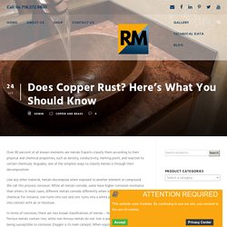 Does Copper Rust? Here’s What You Should Know