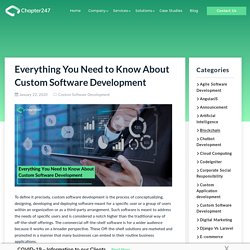 Everything you need to know about custom software development