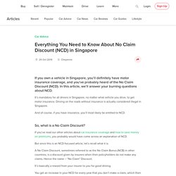 Everything You Need to Know About No Claim Discount (NCD) in Singapore
