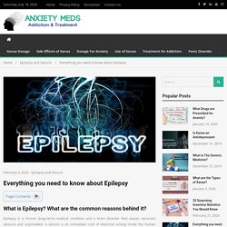 Know What Is Epilepsy And Common Reasons Behind It - Anxietymeds.org