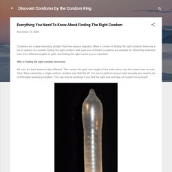 Everything You Need To Know About Finding The Right Condom