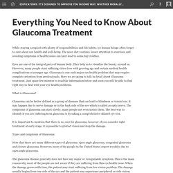 Everything You Need to Know About Glaucoma Treatment