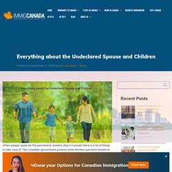 Everything about the Undeclared Spouse and Children - ImmigCanada